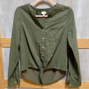 A New Day Olive Blouse